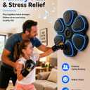 Music Boxing Wall Machine for Adults & Kids with Led Light & Boxing Gloves