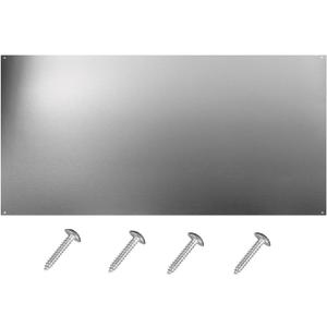 12 x 30-inch Reversible Stainless Steel Backsplash for Kitchen wallSplatter Guard and Cooking Shield Range Hood Accessories to Keep Kitchen Clean Four Pre Drilled Holes for Easy Installation