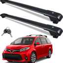 Roof Rack Cross Bars for 2011-2020 Toyota Sienna 396lbs Lockable Roof Rails Crossbars Anti-Theft Roof Rackfor Cargoes, Bicycles, Kayaks, Luggage Racks, Suitcases, Canoes