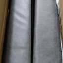 COLAMY Leather Futon Sofa Bed - Small Couch With Cup Holder, Removable Armrest, Adjustable Backrest - Convertible Lounge in Darkgrey