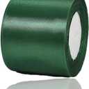 Dark Green Ribbon 3 Inch x 25 Yards, Christmas Green Satin Fabric Ribbon for Flower Bouquets, Gift Wrapping, Wreaths, DIY Handicrafts, Bows Making, Christmas Trees and Wedding Chair Decorations