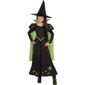 Rubies The Wizard of Oz: Wicked Witch of the West Costume for Kids, Girl's Small