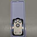 SiHPuoy 2 Pack Camera Lens Protector for iPhone 17 Pro Max Accessories, Metal Aluminum Alloy Tempered Glass Camera Protector, [Military Grade Shatterproof] [Case Friendly] -Grey