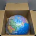 World Globe for Children and Adults, 12 inch Educational Spinning Earth Map with Stand, Self-Assembled Interactive World Globes for Kids Learning, Classroom, Students Desk, Room and Office Decor