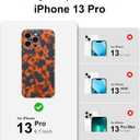 Phone Case for iPhone 13 Pro Case Rusty Tortoiseshell Print TPU Slim Phone Cover for Women Girls Grily Brown Shockproof Phone Cover for iPhone 13 Pro, Tortoise Print