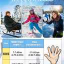 RIGWARL Waterproof Gloves for Cold Weather with 3M Thinsulate, Extreme Cold Winter Snow Glove 7 Layer Thermal Men Women/Youth (Black)