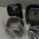 Automatic Cat Feeder and Water Fountain, 4L/16 Cups Timed Cat Dry Food Dispenser, 10s Meal Call, 20 Portions 6 Meals Per Day, 2L Cats Fountains for Drinking with Filter, Pet Feeder for Dog Black