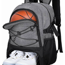 LARIPOP Basketball Bag,Basketball Backpack with Shoe Compartment and Ball Holder,Sport Bags for Soccer,Volleyball,Gym,Travel
