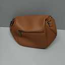 MOETYANG Crossbody Bags for Women Large Vegan Leather Bum Bag with Coin Purse (Sugar Chestnut Brown)