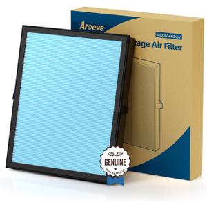 AROEVE MK04 Air Filter Suitable for MK04 for Dust, Pet Dander, Smoke, Pollen for Bedroom and Office- Standard Version (Blue)