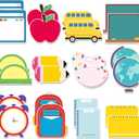 Yinder 24 Pads Teacher Sticky Notes 720 Sheets Back to School Sticky Notes Cute Pencil Ruler Blackboard Apple Shaped Self Christmas Cartoon Gift for Teacher Teens School Staff