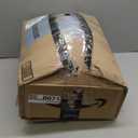 Large Rugs for Living Room, 8x10 Black Fluffy Bedroom Area Rug, Shag Geometric Soft Fuzzy Carpets Big Kids Room Rug, Non-Slip Plush Modern Rug for Office Home Decor Aesthetic, Black/Gold