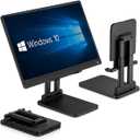 Portable Monitor Stand - Foldable & Adjustable, Super Sturdy, Tablet Holder for Desk Compatible with iPad Pro/Tablets/Portable Monitor 7"-15.6", Stand Holder for Facebook Portal (Black)