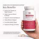 4 x Women’s Menopause Support Supplement with Vitamin B6 B12 Dong Quai Chasteberry Turmeric 60 Capsules