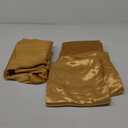 SiinvdaBZX 4Pcs Satin Sheet Set King Size Ultra Silky Soft Gold Satin King Bed Sheets with Deep Pocket, 1 Fitted Sheet, 1 Flat Sheet, 2 Envelope Closure Pillowcases