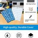 OCEANBROAD EVA Foam RV Step Cover 16''L x 6.5''W 4 Pack with Self Adhesive for Ladders Trailers Truck Campers Stair Treads, Camouflage Blue