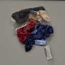 WILLBOND 24 Pcs Satin Scrunchies for Women Silk Hair Ties Set 2 Sizes Soft Ponytail Holders for Thick Curly Hair Assorted Colors for Daily Use Wedding Party Gifts(Charming Colors, Plain Pattern)