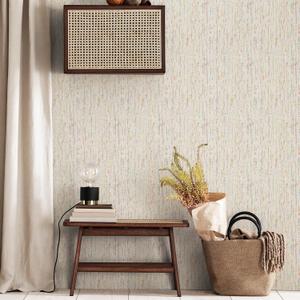 JiffDiff Woven Wallpaper Peel and Stick 17.3" x 1200" Colorful Paint Grasscloth Contact Paper Textured Waterproof Self Adhesive Stick on Wallpaper(14.4 sq. ft Gray)