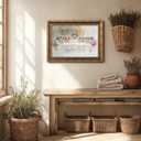 Vintage Gold Framed The Last Supper Canvas Wall Art Jesus Christian Painting Picture Wall Decor Jesus and Twelve Apostles Poster Print Artwork for Dining room Prayer Room Church Home Decortion (16"L x 12"W)