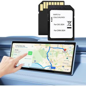 Upgraded KMV6 66 EZ1 Latest Navigation SD Card Compatible with CX-5 CX-90, Latest GPS Navigation SD Card Map USA/CAN/MX