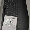 Wireless Keyboard and Mouse Combo - 9 Backlit Effects, RGB, Ergo Wrist Rest, Phone Holder, 2.4G Full Size, Rechargeable, Sleep Mode, KM22 MAX Quiet Set for Computer, PC, Laptop, Mac, Windows- SABLUTE (Classic Black)