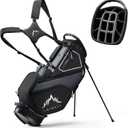 uniHimal 14 Way Dividers Golf Stand Bag Lightweight, Golf Bag for Men Women with Multiple Pockets, Dual Strap and Rain Cover Hood