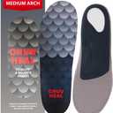 (2025) Premium Medium Arch Insoles for Ultimate Support - Plantar Fasciitis - Comfort for Foot Pain Relief - Anti-Fatigue - Orthotic Shoe Sole Inserts Men Women Standing All Day (Gray, L)