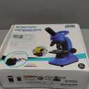 Kids Microscope,40-1600x Microscope Kit for Kids Beginners Children,STEM Kit,Prepared Slides,LED Light and Configured Various Operating Tools- Science Experiment Toy for Kids Ages 6-12