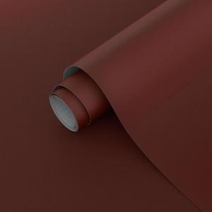 Dimoon 394"x17.7" Peel and Stick Wallpaper Dark Red Contact Paper for New Environmentally Friendly Materials Thickening Upgrade Embossed Renter Friendly Wall Paper Modern Vinyl Wrap Countertop Bedroom