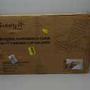 GREENVINES Folding-Adirondack-Chair | HDPE Plastic | Fire Pit Chairs | All Weather | Cup Holder | Red | for Deck Backyard Patio Outdoor Garden (RED)