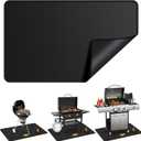 48 x 30 inch Under Grill Mats for Outdoor Grill, Double-Sided Fireproof Deck Patio Protector Mat, Waterproof Oil-Proof BBQ Floor Pad Indoor Fire Pit Fireplace Mat