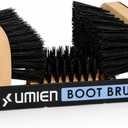 Umien Boot Scraper Outdoor Shoe Brush with Flaps - Cleaning Heavy-Duty Shoe Cleaner and Boot Scrubber for Mud, Dirt, and Snow - Durable Weather-Resistant Outdoor Shoe Cleaning Tool 