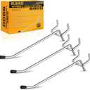 ELEAD 55-Piece 4 Inch Pegboard Hooks, Heavy Duty Peg Board Organizer Accessories, Peg Board Tool Hangers Fit for 1/4" and 1/8" Pegboard Hanging Tools Garage, Workshop, and Craft Storage