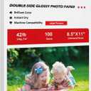 Koala Brochure Paper Double Side Glossy for Printing Photo 8.5X11 Inches 100 Sheets Compatible with Inkjet Printer 42LB