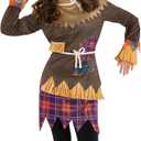 Morph Kids Scarecrow Costume for Girls - Creepy Scarecrow Outfit for Little Girls - Fun Halloween Dress-Up (Small)