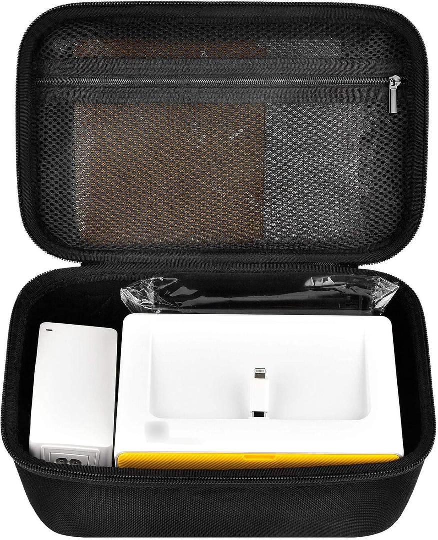 ALKOO Case for KODAK Dock Plus 4PASS Instant Photo Printer (4x6 inches), Storage Holder for Cartridge Refill & Photo Paper/Charger Accessories - Box Only (Black)