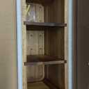 12" Wooden Kitchen Utensil Holder, Extra Large Acacia Wood Organizer for Cooking Tools, Utensils & Cutlery Storage 3-Compartment Countertop Holder