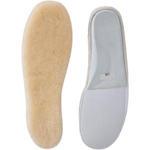 Sheepskin Insoles Women's Premium Think Wool Fur Fleece Inserts Cozy & Fluffy Size 8 