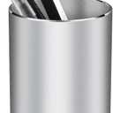 Pen holder, aluminum alloy waterproof pen holder, desktop simple and modern minimalist, multifunctional office supplies for families, kids and schools silver