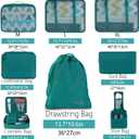 BAGAIL 8 Set Packing Cubes Luggage Packing Organizers for Travel Accessories-Aqua Color