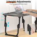 Lap Desk for Bed Adjustable Height with USB Port 23.6" x15.7" Desktop