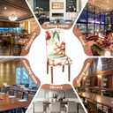 Stretch Dining Chair Covers Set of 2,Floral Print Chair Covers,Soft Removable Washable,Pet Friendly Furniture Protector,Universal Chair Slipcovers for Home, Kitchen,Ceremony Dining Room Seat (Whitephalaenopsis Orchids)