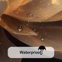 Black Gold Flower Shower Curtain for Bathroom, Yellow Golden Lotus Floral Fabric Bath Decoration Set with Hooks 72x72 Inch