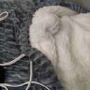 BEDELITE Fleece Queen Comforter Set -Super Soft & Warm Fluffy Light Grey Bedding, Luxury Fuzzy Heavy Bed Set for Winter with 2 Pillow Cases