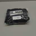 Chyhomenyc 2 Panels Small Cafe Curtains 24 Inch Length, Faux Linen Textured Half Window Curtains for Kitchen Bathroom Farmhouse Country, Light Filtering Black Short Curtains, Each 30x24 Inch