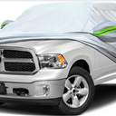 KEYOOG Truck Pickup Car Cover, 6layer Allweather Waterproof, Heavy Outdoor Car Cover, Universal in All Seasons, Snow Protection, Acid Rainproof, Sunscreen, UV Protection, length Up to 237 " Silvery