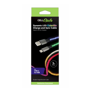 Cell Candy Dynamic LED ColorGlo Charge & Sync Cable