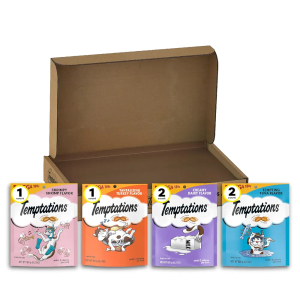 Temptations Classic Crunchy and Soft Cat Treats Variety Pack, 6.3 oz. Pouches (Pack of 6) Best Before 09/2026