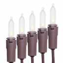 LUCKY SHINE 150 LED Warm White Christmas Lights, Commercial Grade Decorative Lighting String Brown Wire 50 FT, for Indoor Outdoor Party, Garden, Patio