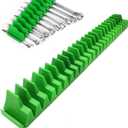 Wrench Organizer for Tool Box | 10pcs Modular Wrench Organizer for Storage | Magnetic Spanner Holder | Professional Garage Wrench Rack for 23 Wrenches | Wrench Rack Tool Trays